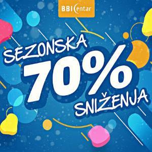 Sniženja do 70% u BBI Centru