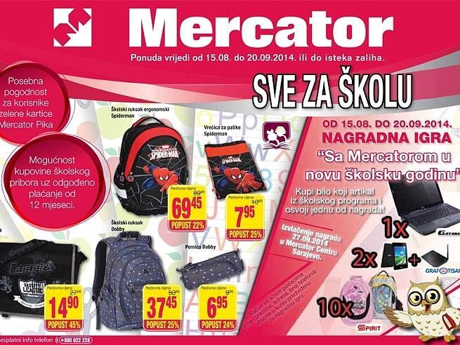 "Sve za školu" u Mercatoru i DP Marketima uz nagradnu igru