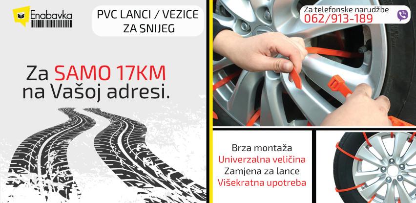 Zimska auto oprema vam je neophodna: Odaberite PVC Vezice/lance za snijeg!