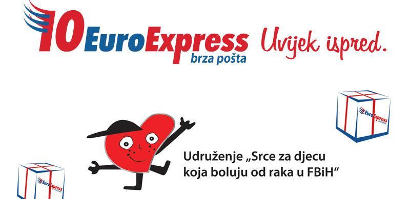 Kompanija EuroExpress pomaže Udruženje "Srce za djecu koja boluju od raka"