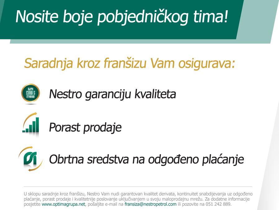 Nestro franšizing: Nosite boje pobjedničkog tima