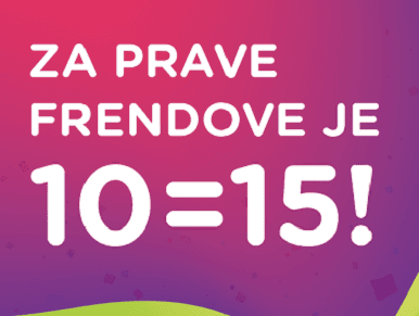 Frend vam poklanja 50 odsto više!