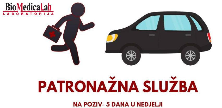 Biomedicalab patronažna služba pruža uslugu uzorkovanja 5 dana u nedjelji