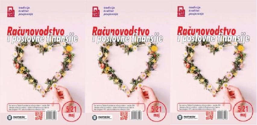 Časopis "Računovodstvo i poslovne finansije" broj 05/21