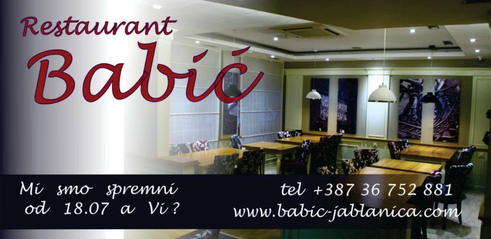 Restoran Babić preoznatljiv po vrhunskoj kvaliteti svoje kuhinje
