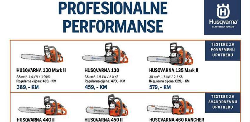 Akcijska ponuda motornih testera i perača pod pritiskom!