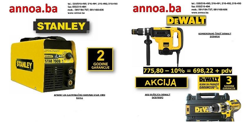 Akcija Annoa Dewalt Stanley