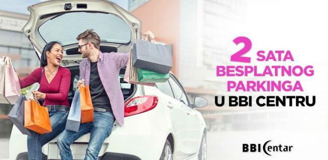 Dva sata besplatnog parkinga u BBI Centru