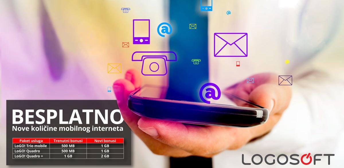 Nove besplatne količine mobilnog interneta u okviru LoGO!