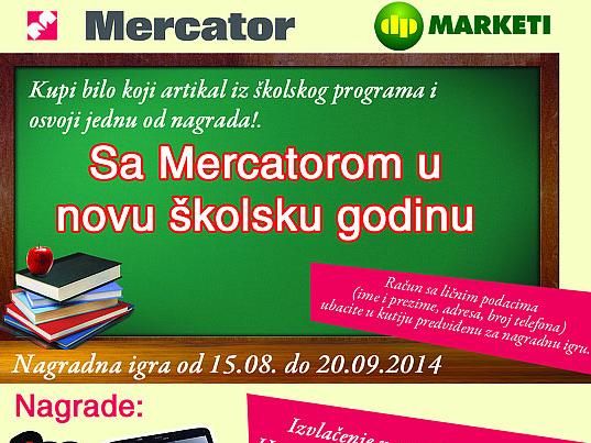 Sudjelujte u nagradnoj igri 'Sa Mercatorom u novu školsku godinu'