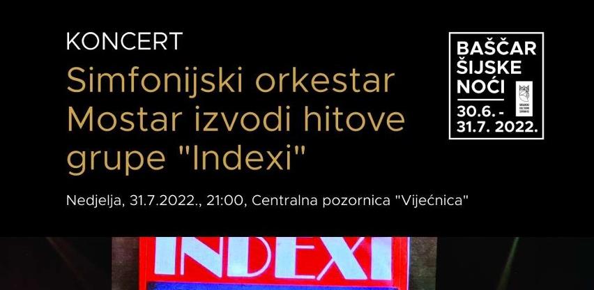 Koncert Simfonijskog orkestra Mostar posvećen Indexima zatvara Baščaršijske noći