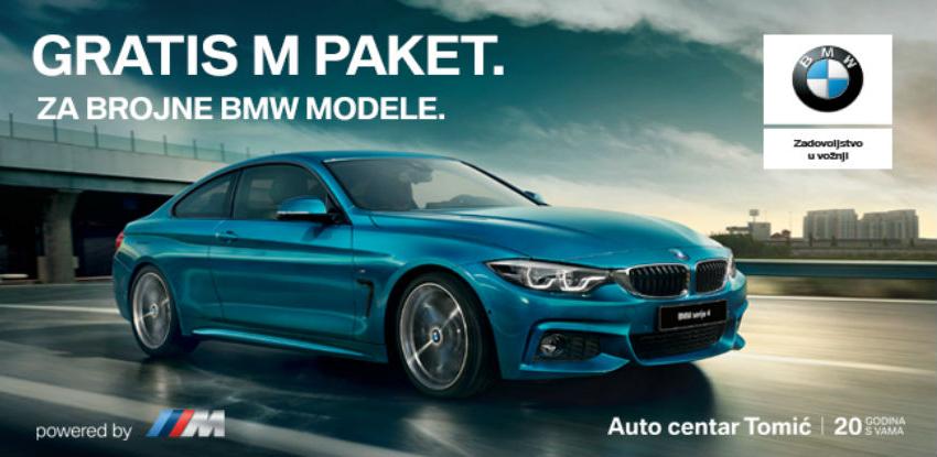 Auto centar Tomić: Gratis M paket za brojne BMW modele