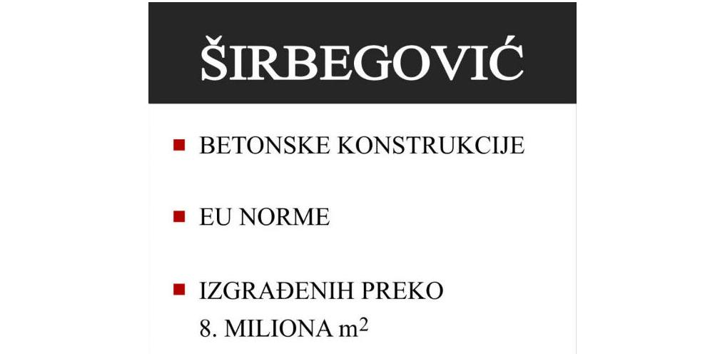 Širbegović za prvih deset mjeseci 2017. ostvario povećanje prihoda od 52 %