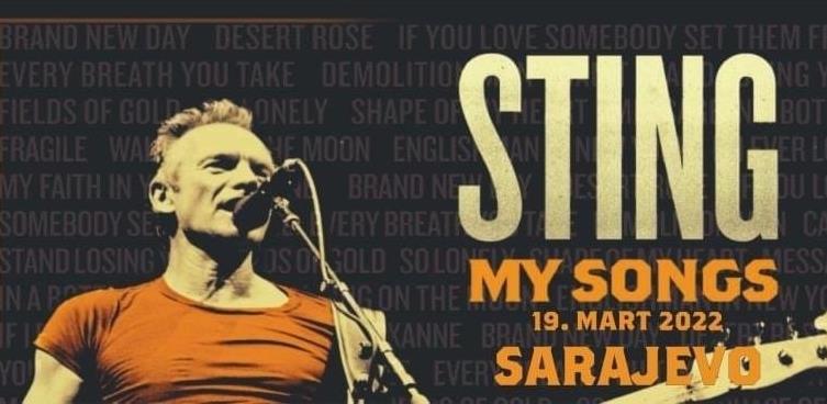 Sting prvi put dolazi u Sarajevo