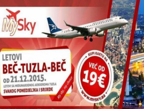 Pripreme za novu avio liniju Tuzla - Beč: Prvi let 21. decembra