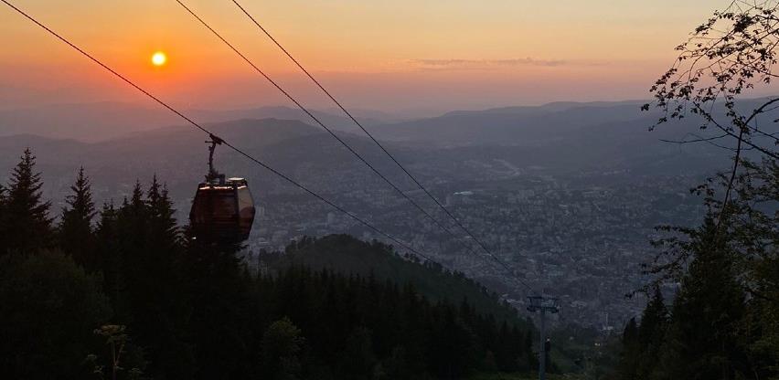 Najljepša panorama Sarajeva: Zalazak sunca na Trebevićkoj žičari