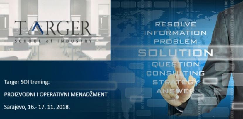 Targer School of Industry trening: Proizvodni i operativni menadžment