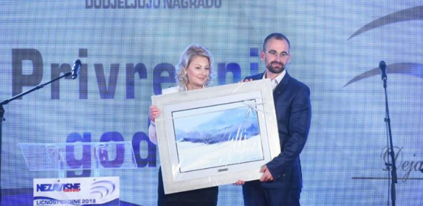 Nagrada privrednik godine u ruke direktora 'Olimpijskog centra Jahorina'