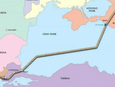 Gasprom: Ovo je mapa Turskog toka