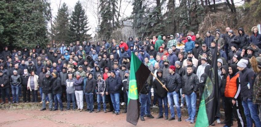 Zenički i brezanski rudari stupili u generalni štrajk