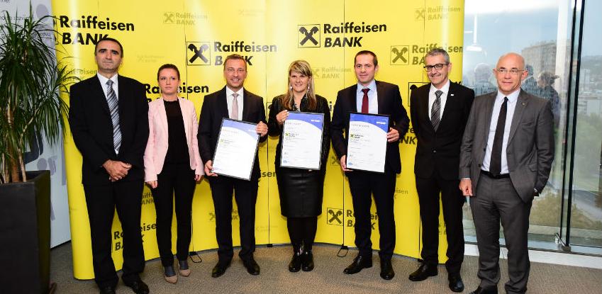 Raiffeisen banci uručen ISO certifikat za kvalitet 9001-2015 
