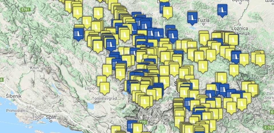 U planu gradnja 400 MHE na preko 250 vodenih tokova u BiH