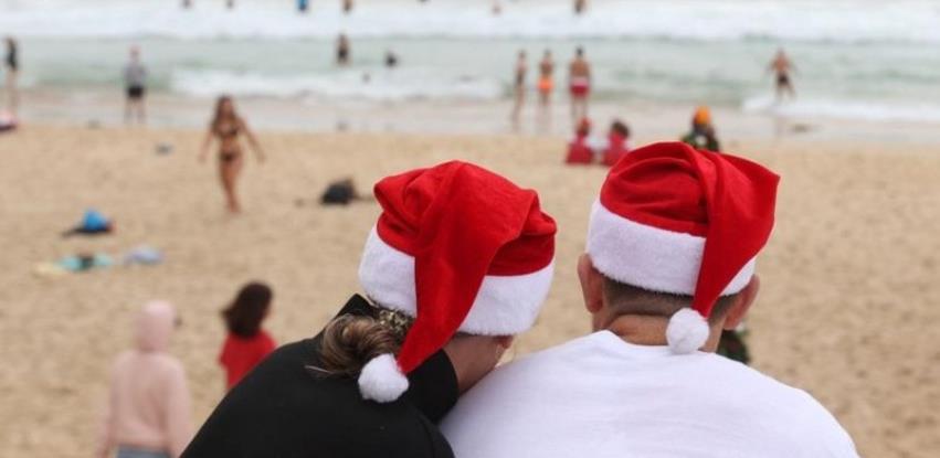 Tradicionalna božićna destinacija, australska plaža Bondy, skoro prazna