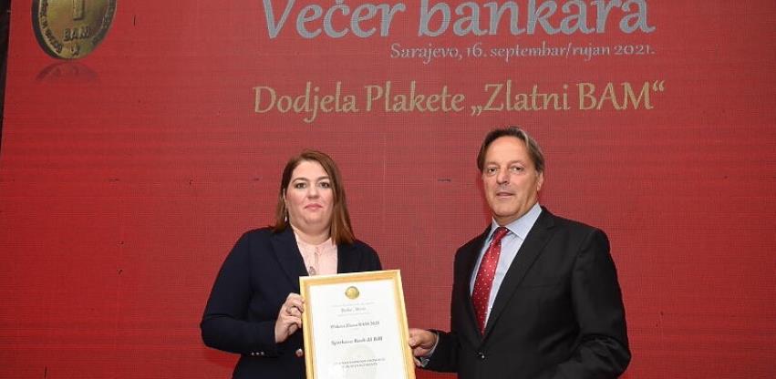 Sparkasse Banka dobila priznanje Zlatni BAM za poseban doprinos promociji risk menadžmenta u BiH
