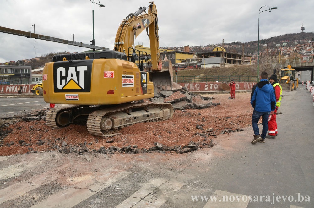 Počeli radovi na kružnom toku na spoju ulica Hamdije Čemerlića – Put života