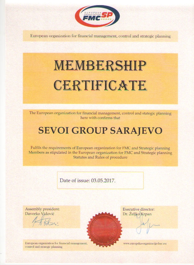 SEVOI GRUPA postala članicom Europske organizacije za FMC