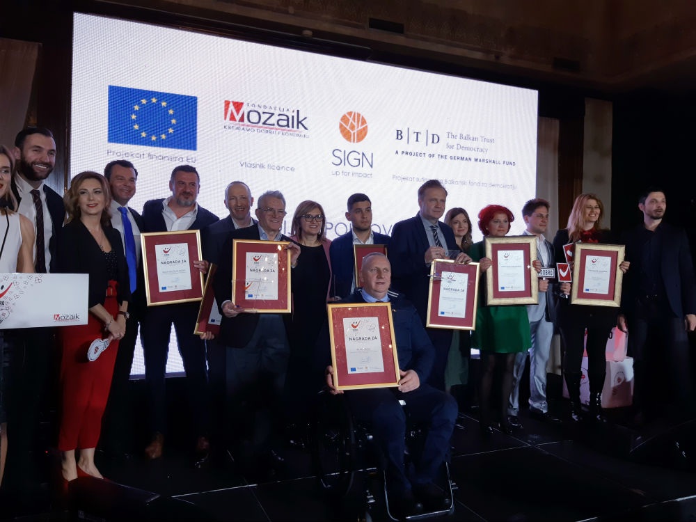 Dodijeljene nagrade 'DOBRO za filantropiju 2019'