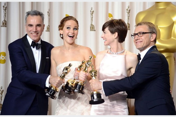 Dobitnici Oscara: Daniel Day-Lewis, Jennifer Lawrence, Anne Hathaway, Christoph Waltz