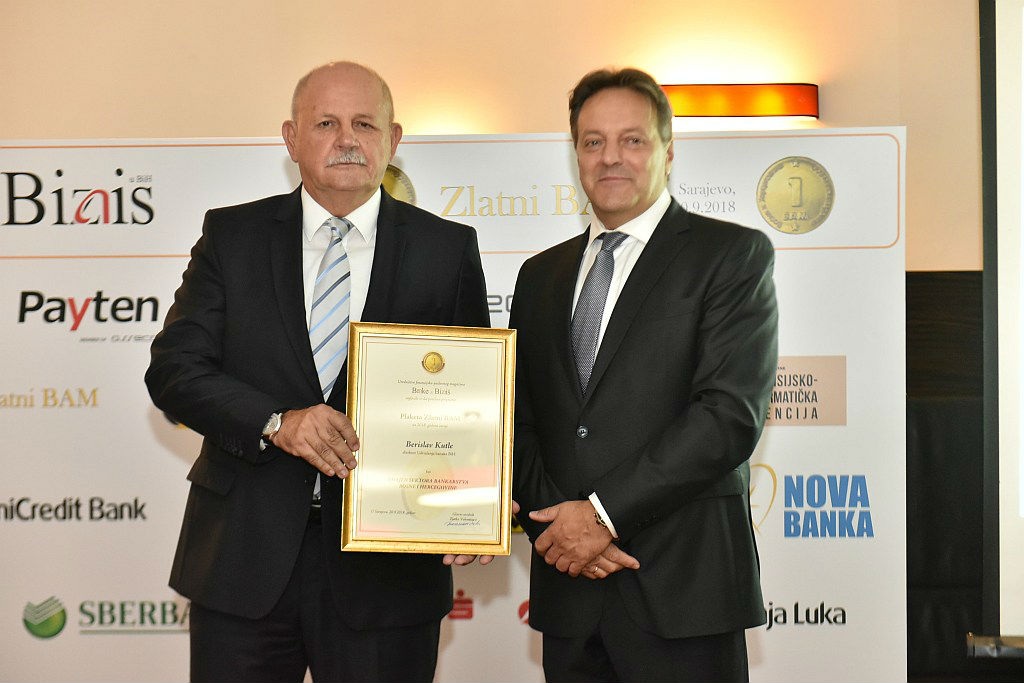 Uručena najveća bankarska priznanja 'Zlatni BAM'
