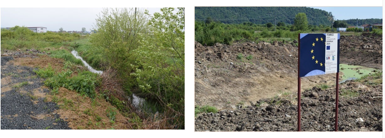 Kanal Vukovija prije i nakon radova, Opština Derventa
