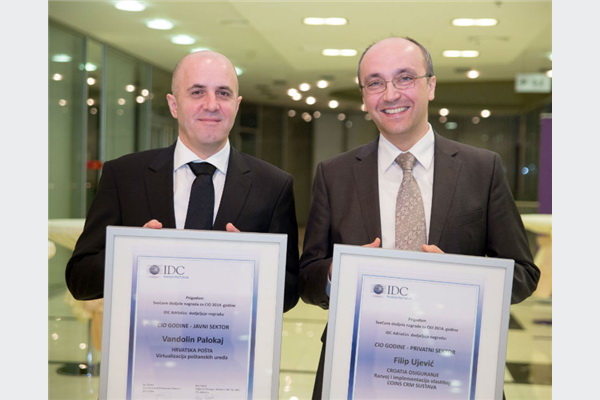 IDC CIO Awards: Ujević i Palokaj su hrvatski IT direktori godine