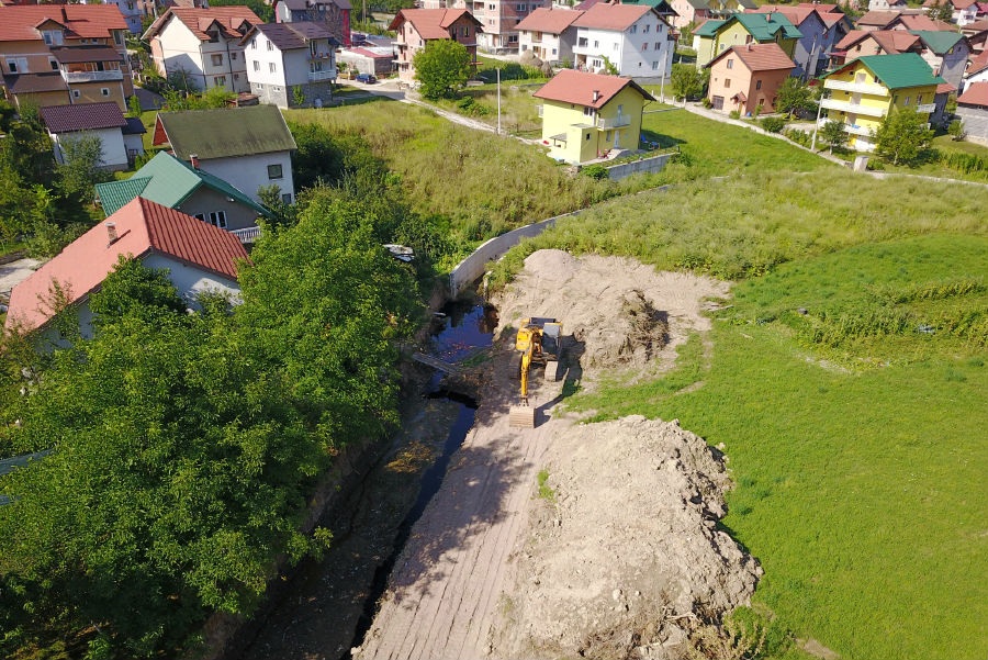 Novi Grad nastavlja s regulacijom vodotoka Lepeničkog potoka i Miljacke