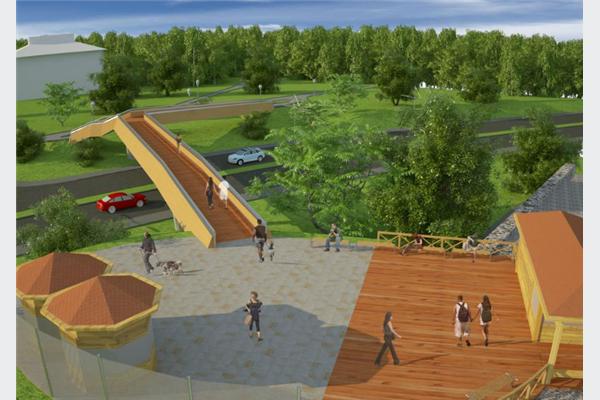 Projekat izgradnje pješačkog mosta između Gradskog parka i Panonskih jezera