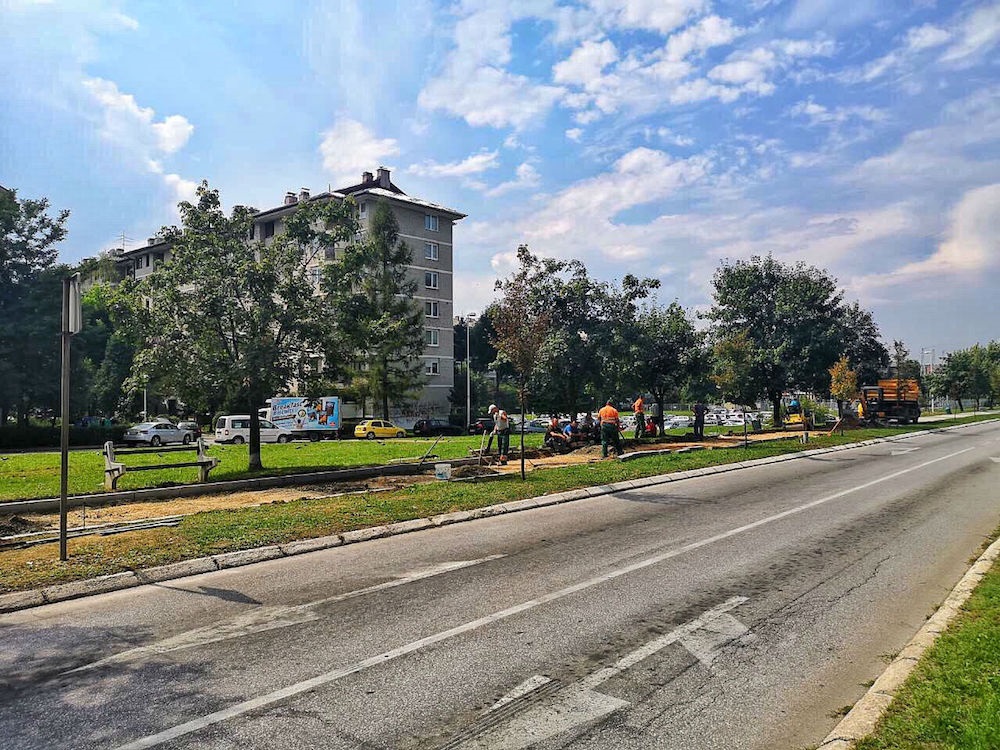 Počela izgradnja biciklističke staze u naselju Dobrinja