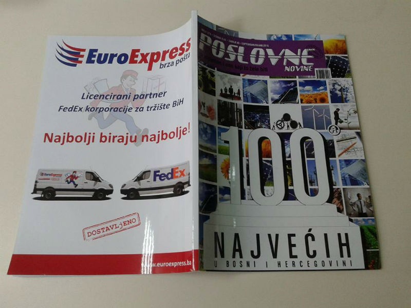 EuroExpress generalni pokrovitelj 29. Izbora 100 najvećih kompanija u BiH