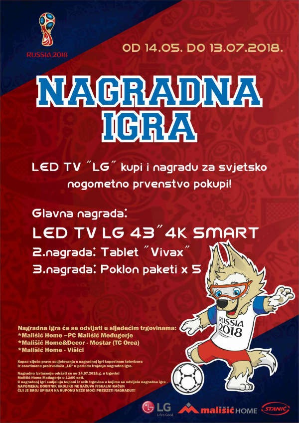 LED TV LG kupi i nagradu za svjetsko nogometno prvenstvo pokupi!