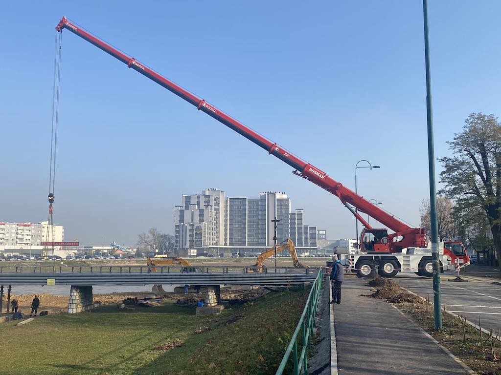 Sanacija pješačkog mosta na Željeznici: Počinje izgradnja novog stuba