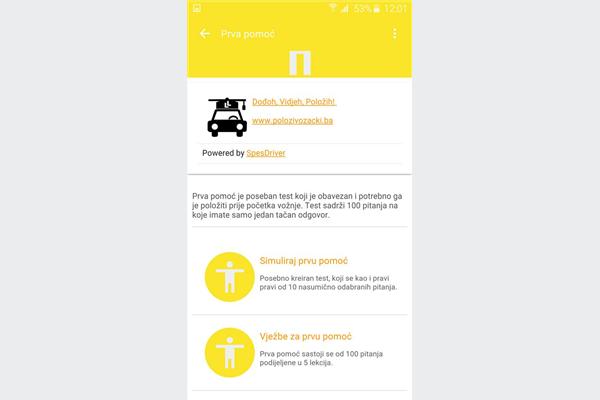 Prva BiH mobilna/android aplikacija za vozače