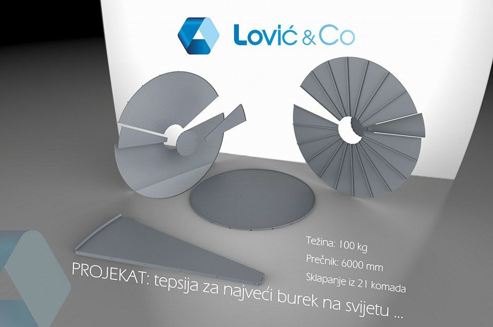 Lukavački Lović & Co izrađuje tepsiju za najveći burek na svijetu 
