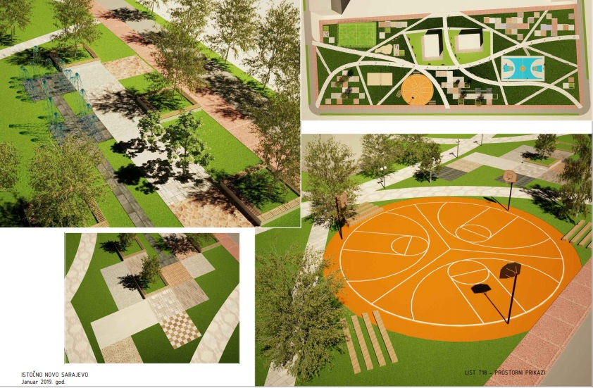 Odabrano idejno rješenje za izgradnju gradskog parka u Istočnom N. Sarajevu