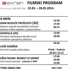Premijera filma X-Men: Dani buduće prošlosti od 22.05. u kinu Ekran Zenica