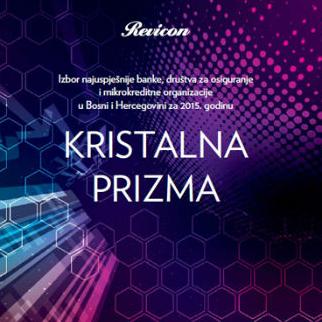 Sutra u Sarajevu dodjela nagrade 'Kristalna Prizma' 