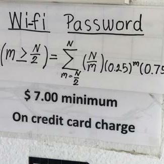 Samo ako rješite jednačinu dobijate šifru za Wi-Fi