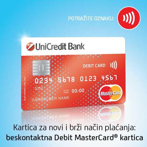 Beskontaktna Debit MasterCard kartica