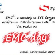Sys Company d.o.o. organizuje 1. EMC DAY u Bosni i Hercegovini - Sarajevo, 10. novembra 2009. godine
