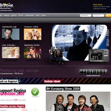 BH Eurosong, najposjećenija WEB stranica